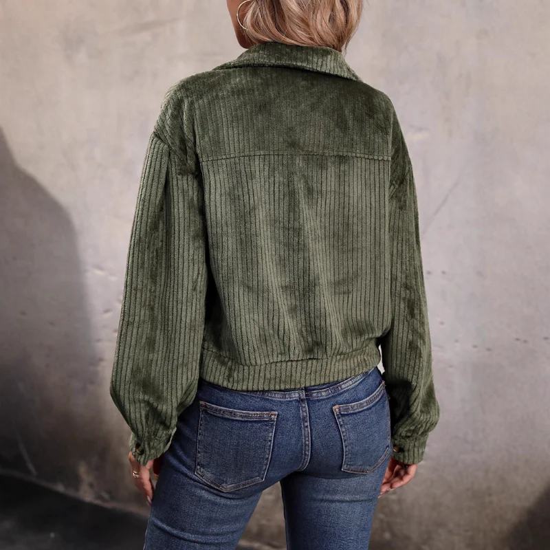 Cardigan texturizado 2025 outono e inverno nova jaqueta curta casual de pelúcia feminina