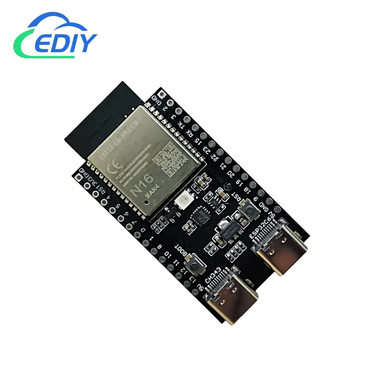 ESP32-C6-DevKit N16R2 16MB Flash ESP32 WiFi+Bluetooth Internet Of Things ESP Development Board Core Board