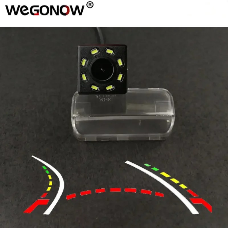 HD Wireless Car CCD Rear Camera Fisheye 4 8 12 led dynamic Night For Peugeot 206 207 307 407 Toyota Camry Verso 2012 Vios 2014