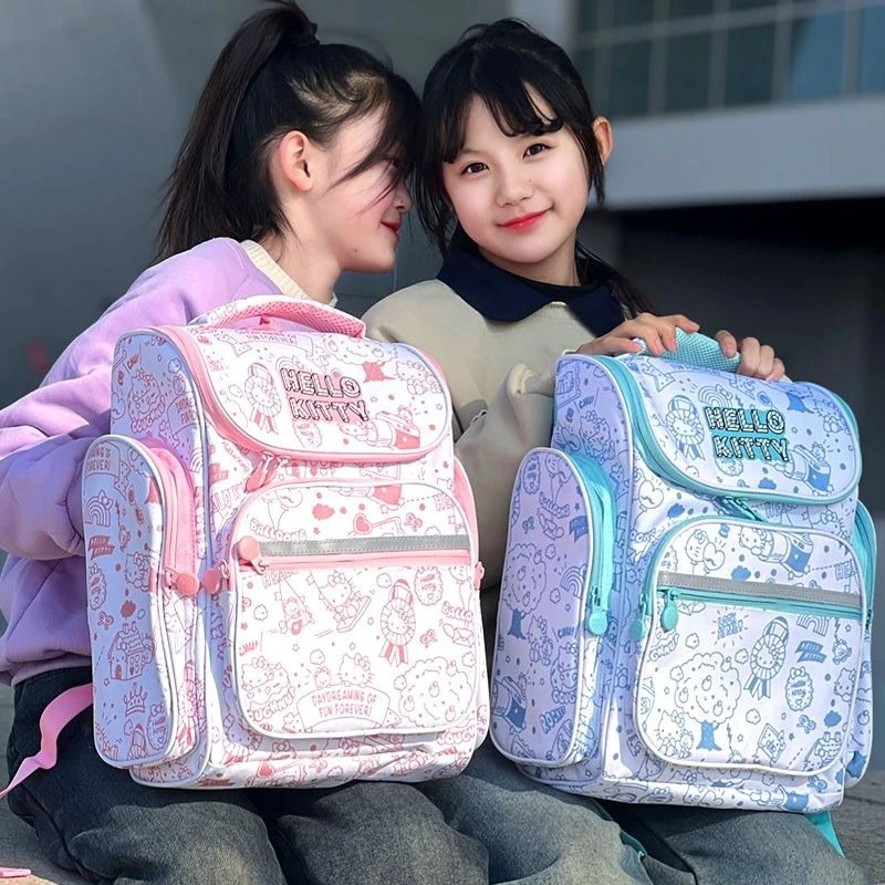 

MINISO SANRIO Hello Kitty Chiikawa Hachiware Usagi Bag Backpack Primary School Students Large Capacity New Fashion Sweetness