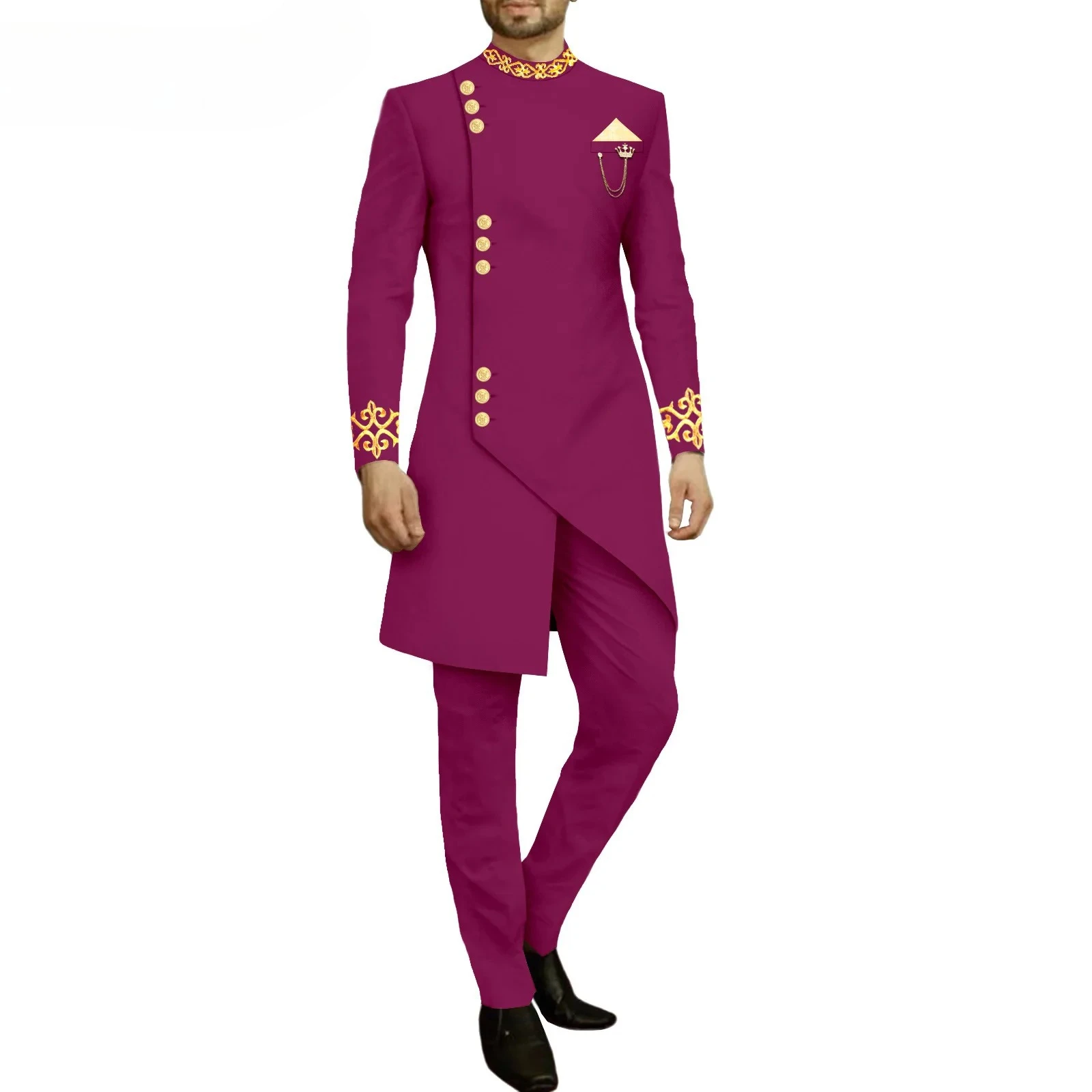 Stylish Atmosphere Casual Men\'s Suit New African Men Slim L Two-piece Set  Clothes for Men  Mens Clothes  Tracksuit Men