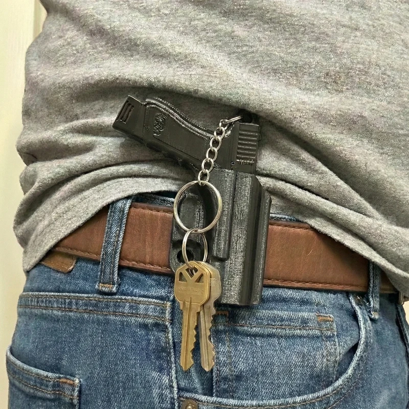 Tactical Men's Keychain, Creative Quick-Pull Belt Clip Design, Portable Waist Hanging Backpack Clip