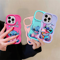 Case For OPPO A79 A2 A3 A5 PRO 5G A60 A38 A59 A78 A17 A18 A53 A33 A54 A58 A98 A3X cover Lovely Stitch Angel Cartoon Disney