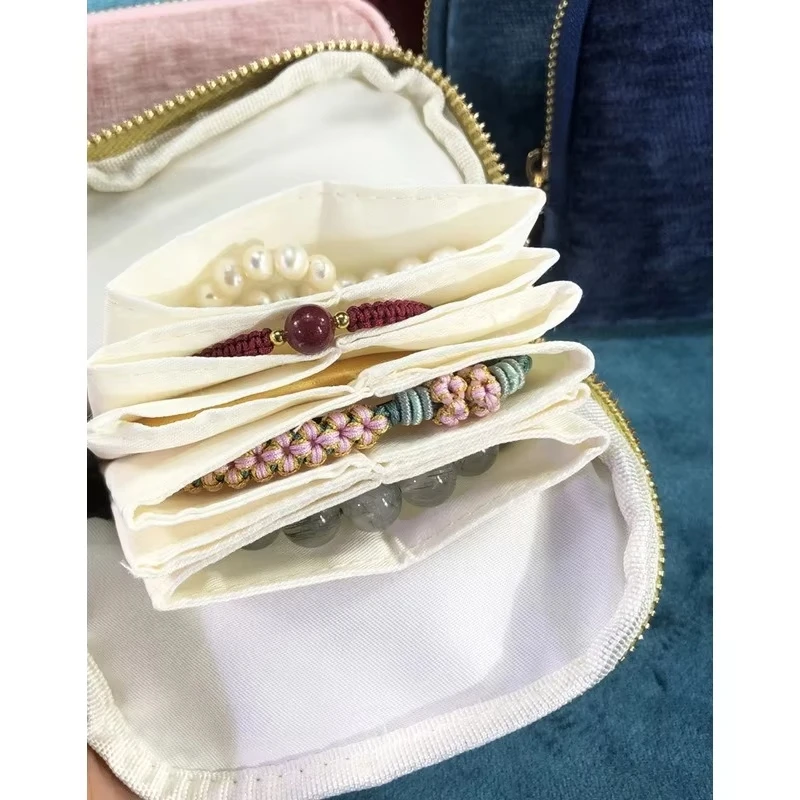 Travel Jewelry Storage Bag Rings Earrings Necklace Jewelry Packaging Fashion Travel Portable Jewelry Display Bag for Women view 6