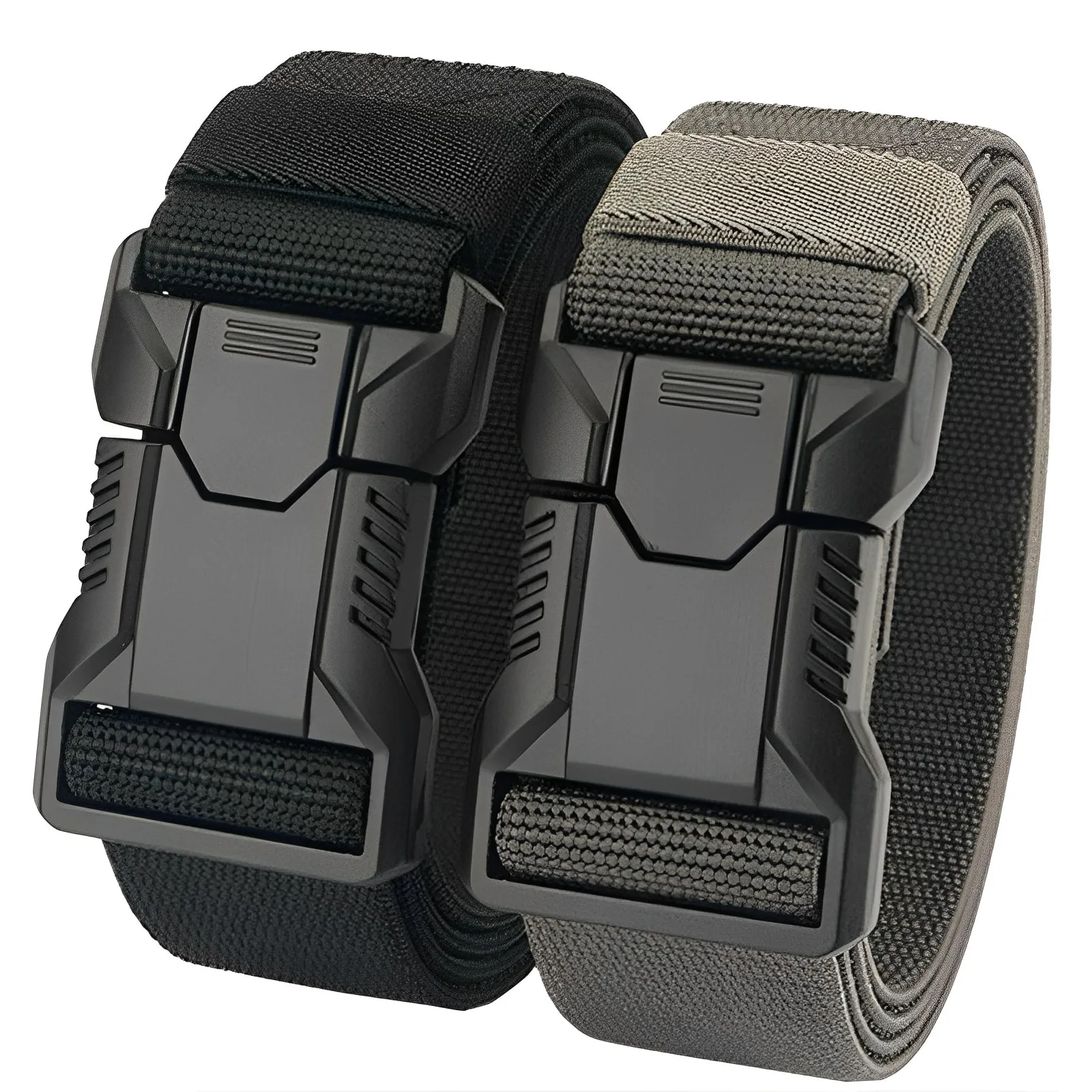 جديد سبائك الألومنيوم الإفراج السريع للتوصيل مشبك أحزمة مطاطية للرجال دائم التكتيكية حزام كاوبوي في الهواء الطلق الجيش حزام الصيد #1