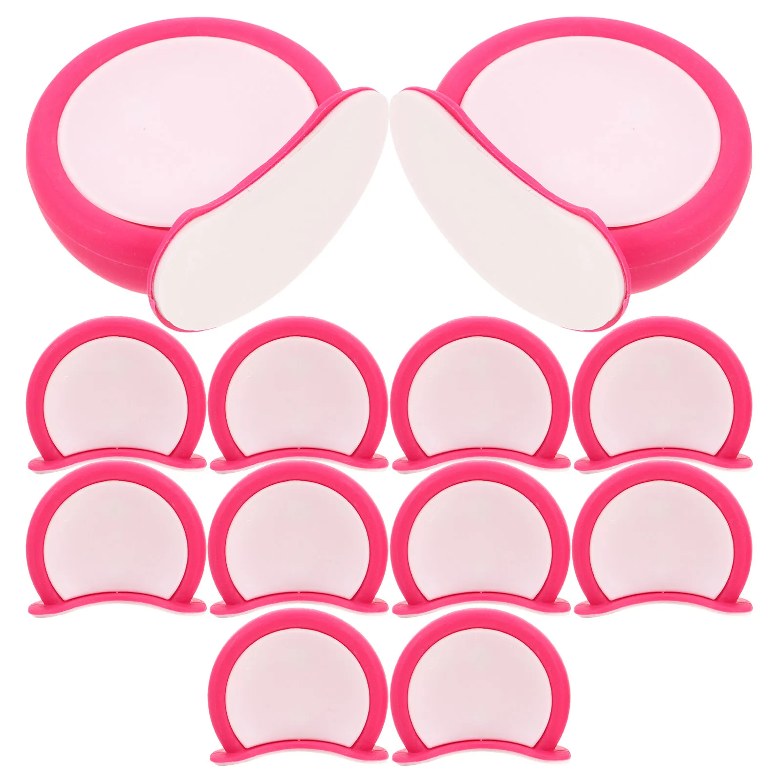 

12Pcs Cute Bear Ear Decorations for Motorcycle Scooter Electric Bike Helmets Self-Adhesive PVC Weatherproof