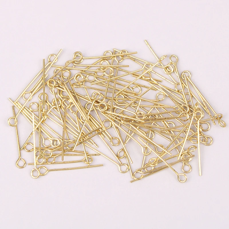 90-100pcs High Quality Small Brass Eye-pin Nail Wood Model Ship Accessories For The Fixing Function Of Sailing Ship Model