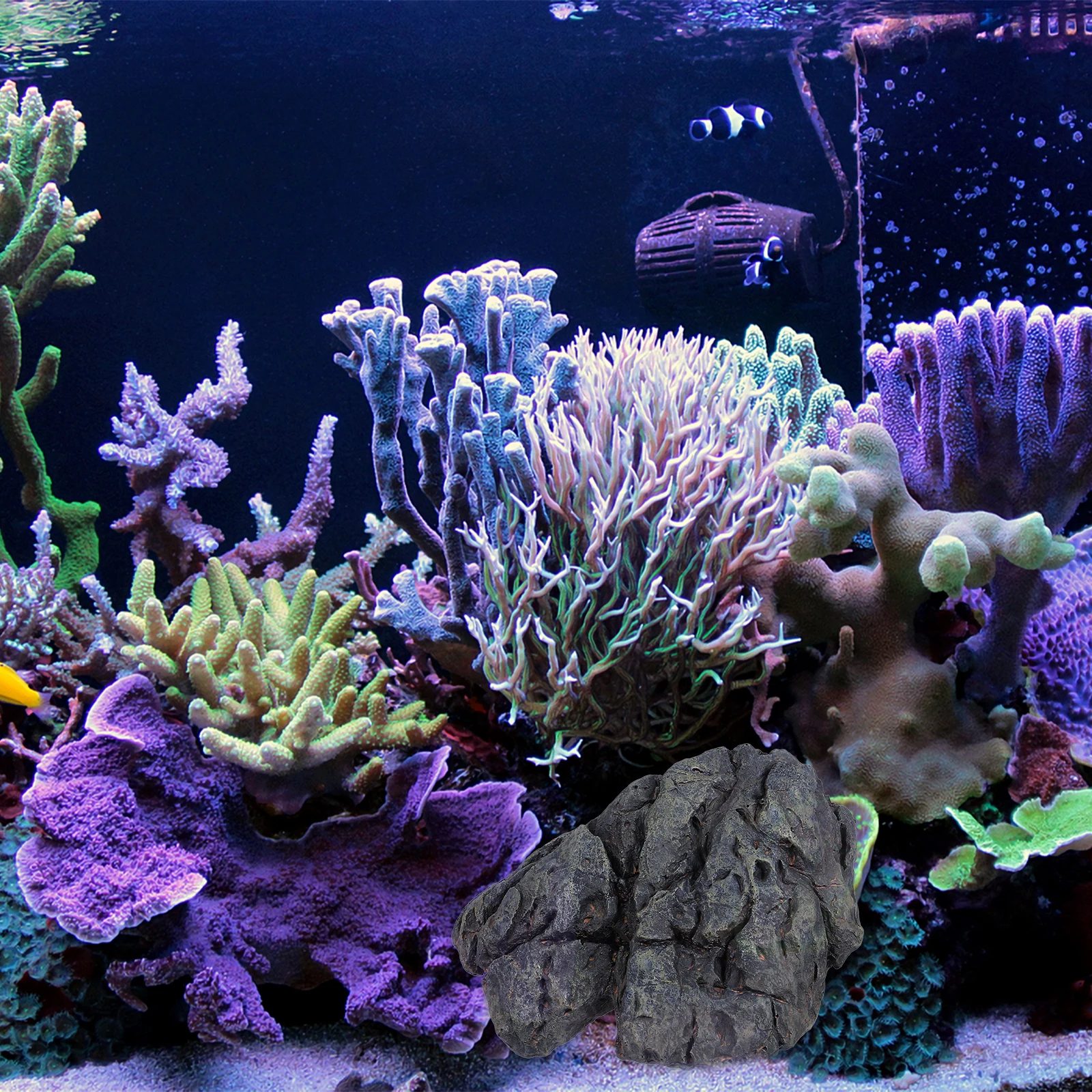 

Aquarium Stone Landscape Ornament Fish Tank Decoration Resin Lifelike Rock Landscape For Aquarium Tank Accessories