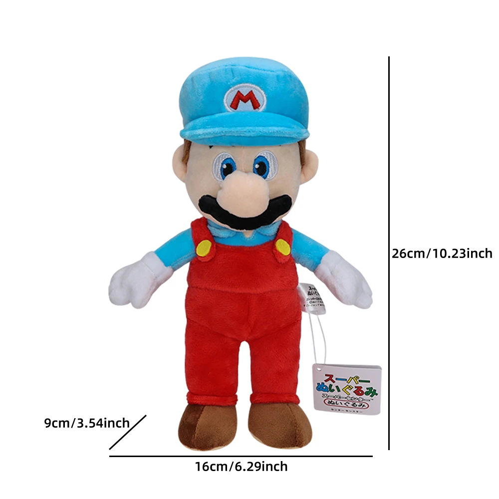 New Balloon Elephant Mario Luigi Plush Toys Super Mario Game Role Stuffed Peluche Cartoon Dolls Cross-dress Hot Birthday Gifts