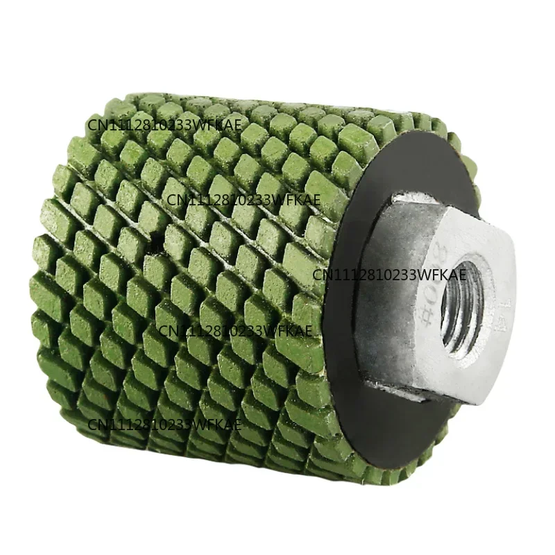 M14 Drum Wheel Cylindrical Columnar Abrasive Wet Grinding Pad Stone Marble Polishing Disc Curved Shaped Line Vertical Polishing
