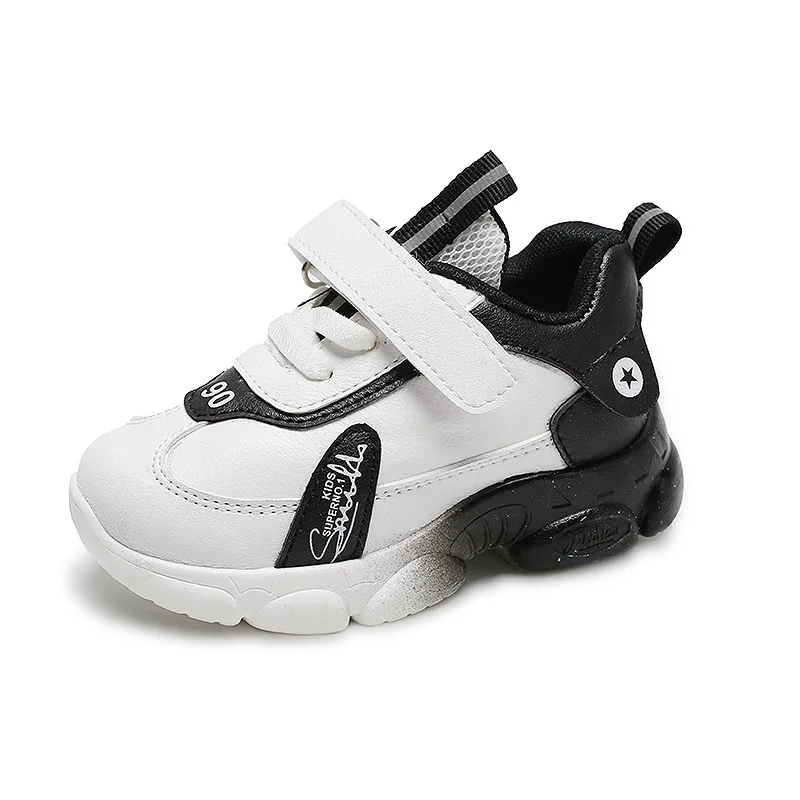 2025 Spring and Autumn Children's Sports Shoes New Men's and Women's Little White Shoes Soft soled Baby Shoes Children's Walking
