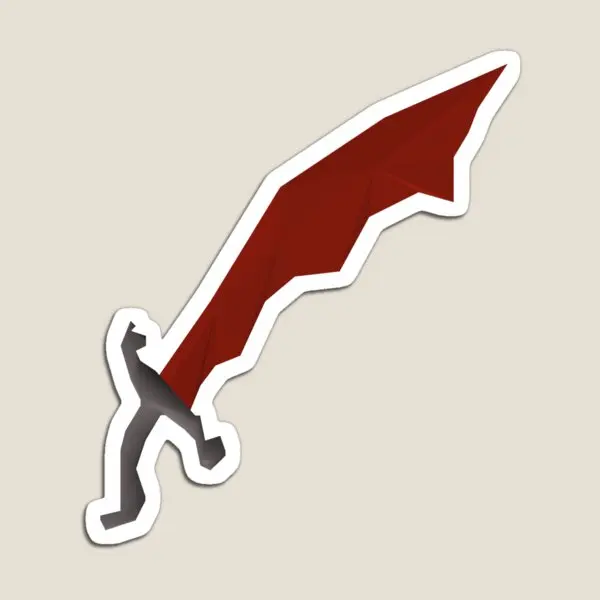 Drache Scimitar Old School Runescape Magnet Bunte Baby Kinder Spielzeug Magnetische Home Decor Aufkleber Niedlich Lustig