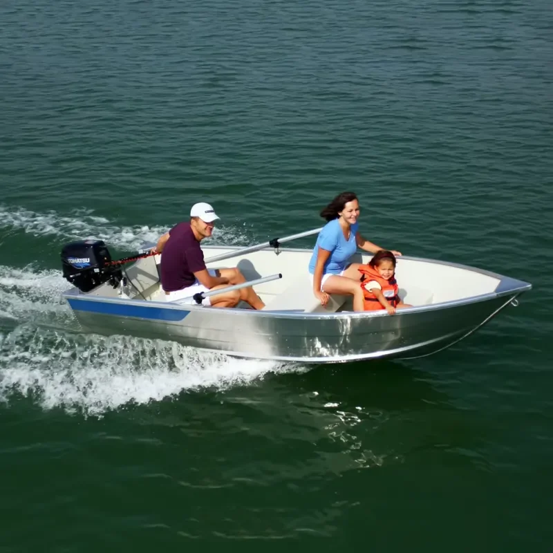 16ft Aluminum Waterplay Craft with Wakeboard Rack & Tow Bar Multi-Purpose Rowing Boat