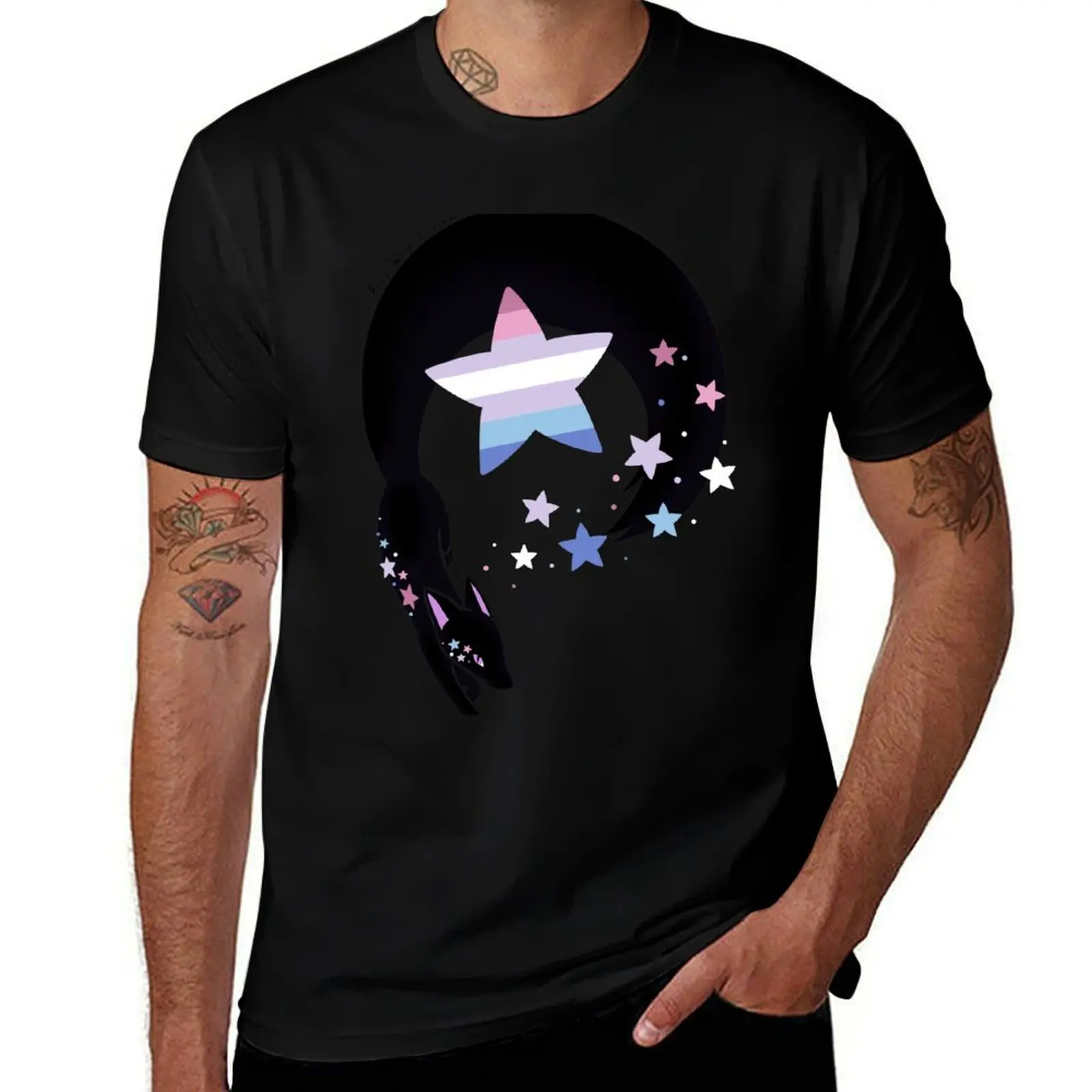 

Star Fox Bigender Pride T-Shirt Soft Basic Cotton Short Sleeve Tee
