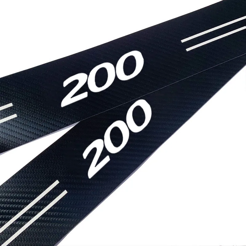 Car Sill pedal Rear Bumper Protection Stickers Carbon Fiber Sticker Waterproof Protection Film For Chrysler 200 Car Accessories