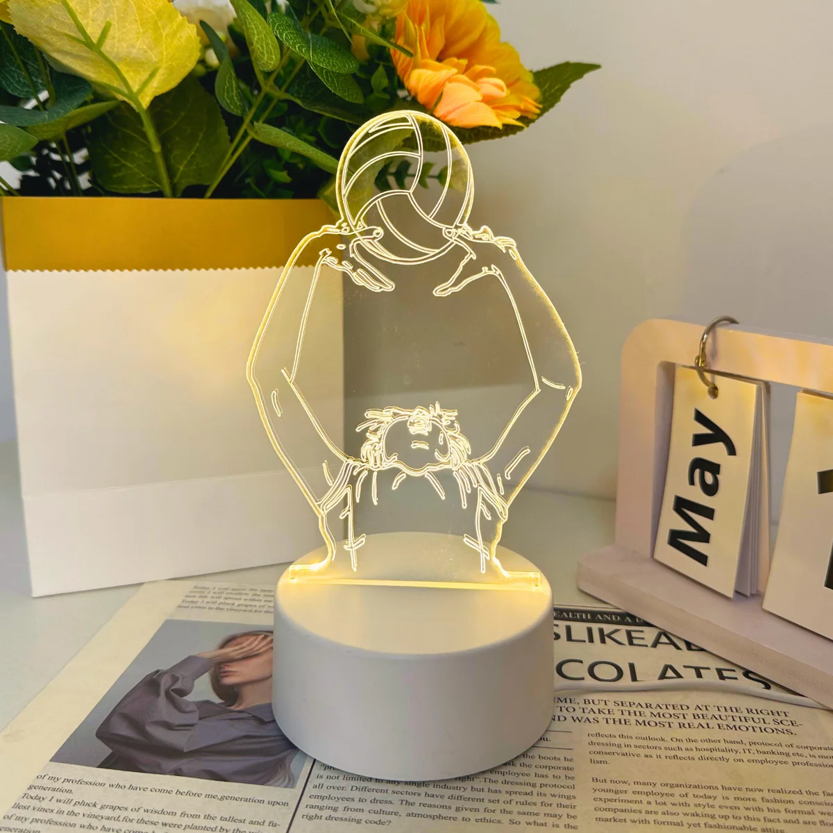 

USB 3D creative shooting sports night light, bedroom and living room decoration, desktop decoration light