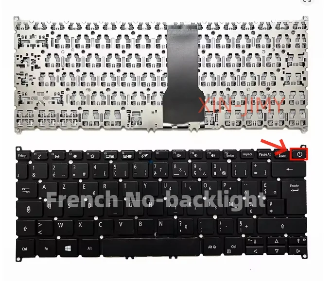 

French Keyboard for Acer Aspire 5 A514-54/G/55FQ N20C4 A514-53 A514-53G A514-52 A514-52G A514-52K SV03P_A80SWL No-backlit