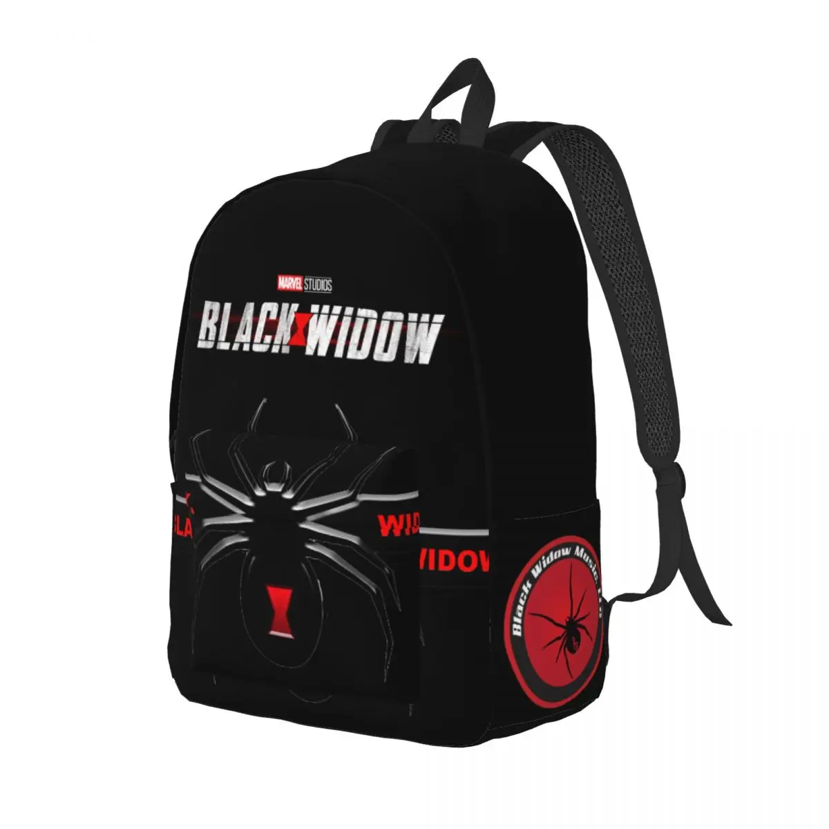 Light Amazing Handbag Campus Zipper Closure Black Widow Male Lady Rucksack Back To School Gift