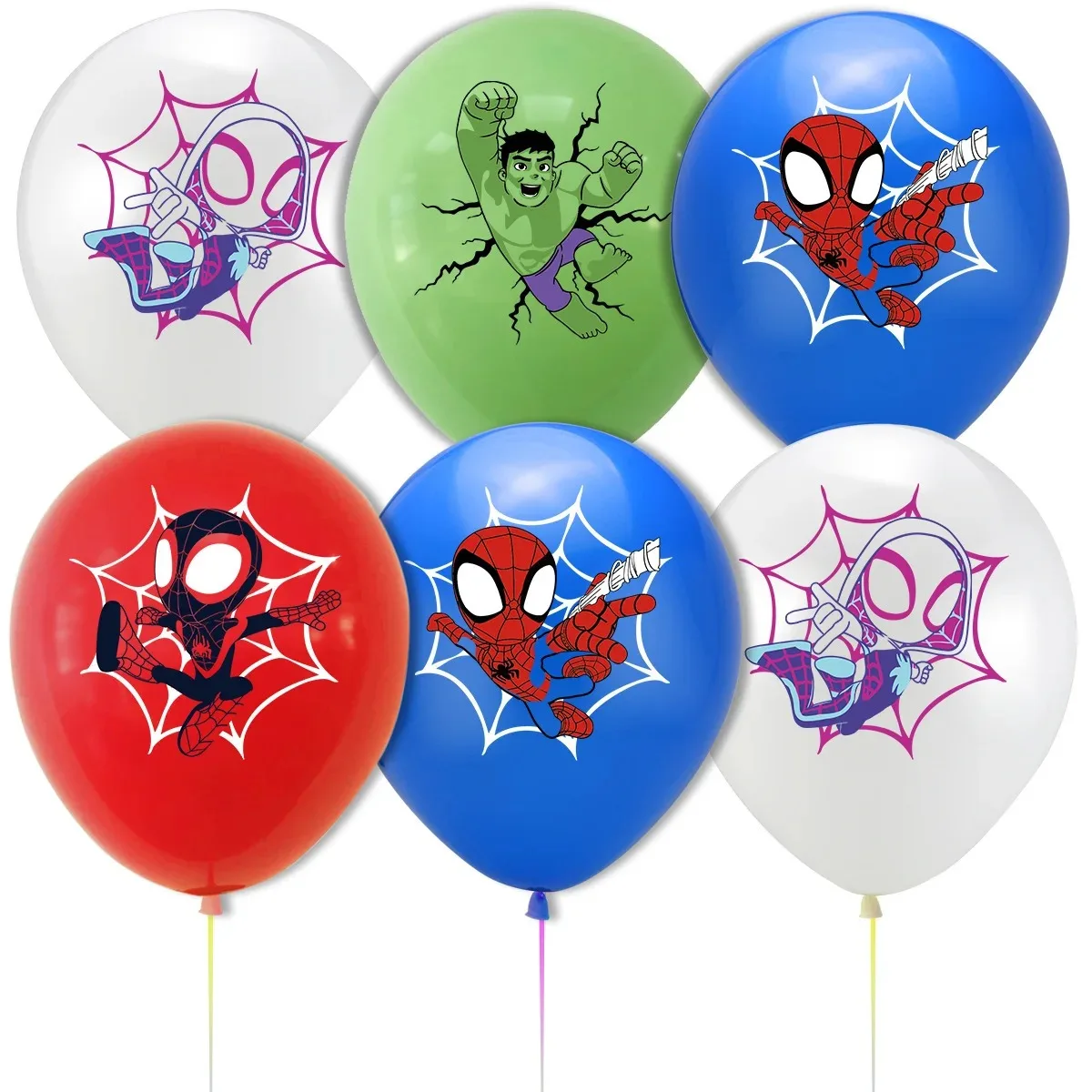 Disney 12inch Spiderman Across the Spider Verse Latex Balloon Party Supplies Spidey Party Balloons for Birthday Party Decoration