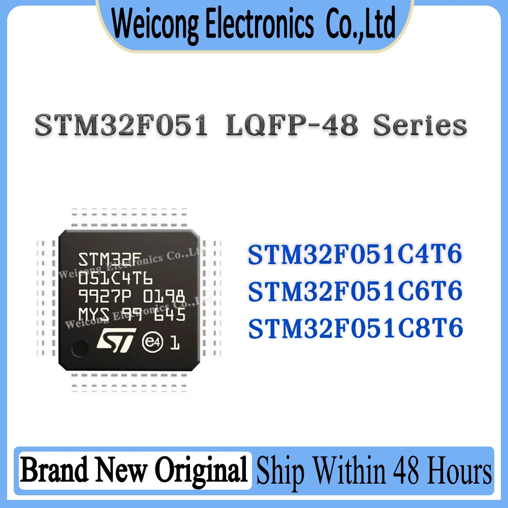 STM32F051 STM32F STM32 STM STM32F051C4T6 STM32F051C6T6 STM32F051C8T6 STM32F051C4 STM32F051C6 STM32F051C8 IC MCU Chip LQFP-48