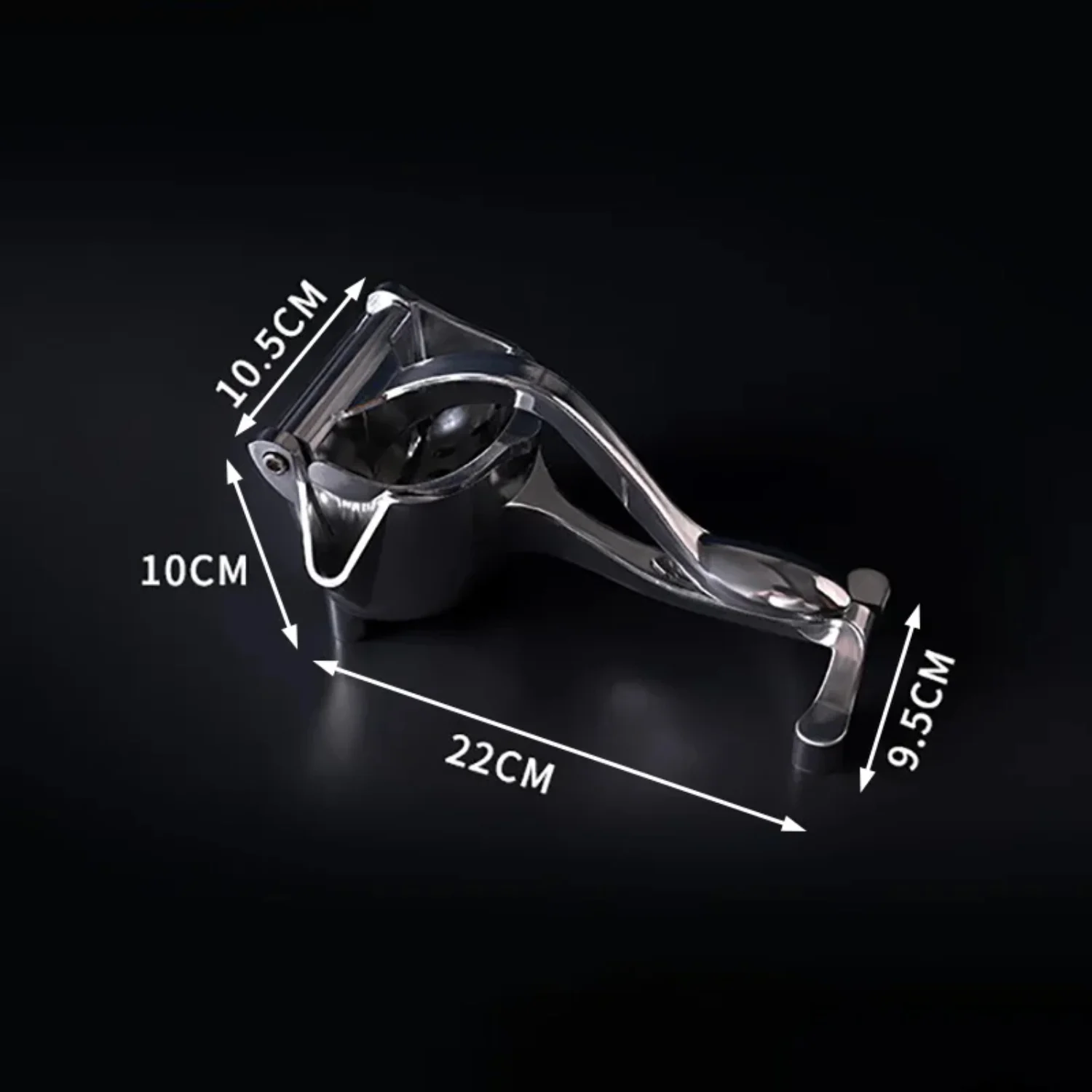 편리한 다기능 실버 알루미늄 합금 수동 주방 도구 - 1Pcs 휴대용 주스 압착기