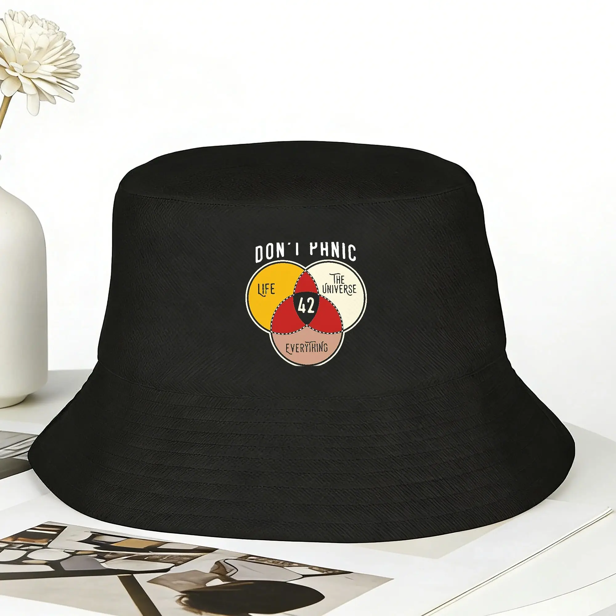 42 The Answer to The Life, Universe, and Everything Bucket Hat For Unisex Foldable Hunting Caps Hawaii Design Visor Hats