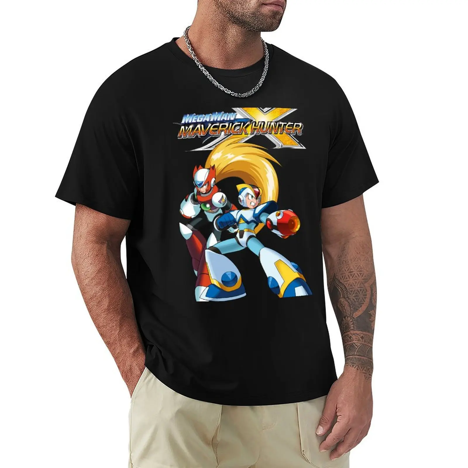 

Mega Man: Maverick Hunter X T-Shirt Active Wear Sports T-Shirt for Men