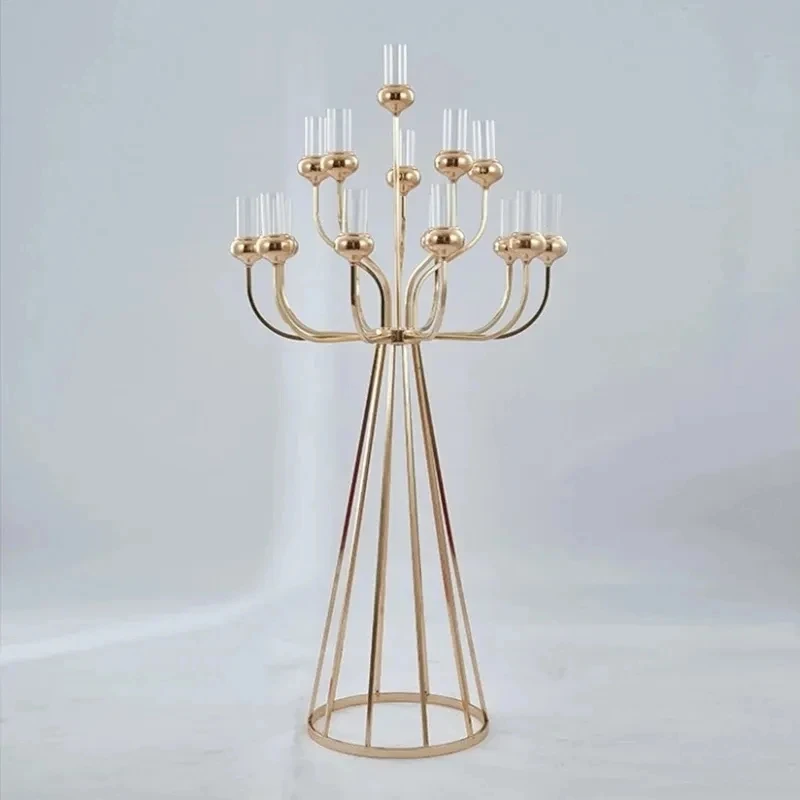 4/6/8 Stück Metall-Kerzenhalter, Ständer für Hochzeitstischdekoration, Weihnachtsdekoration für Zuhause und Partys – Detail 3