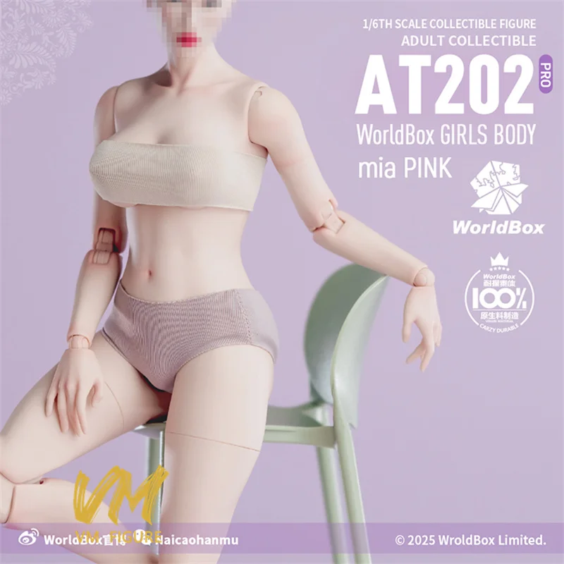 جديد Worldbox 1/6 AT202/AT202 Pro ترقية Ver Girl المشتركة مرنة الجسم الدهون الساق نموذج 12 ''أنثى الجندي عمل الشكل ألعاب الدمى #3