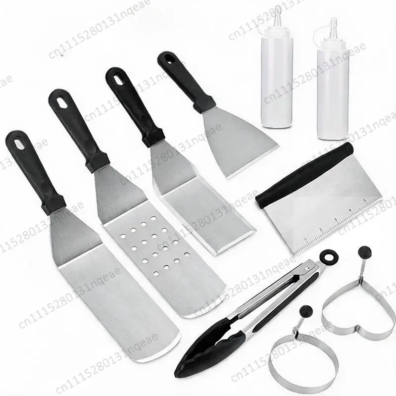 Flat-top Grilling Tray Accessory Kit, Outdoor Teppanyaki Barbecue Cooking Camping 20-piece Set Tote Bag
