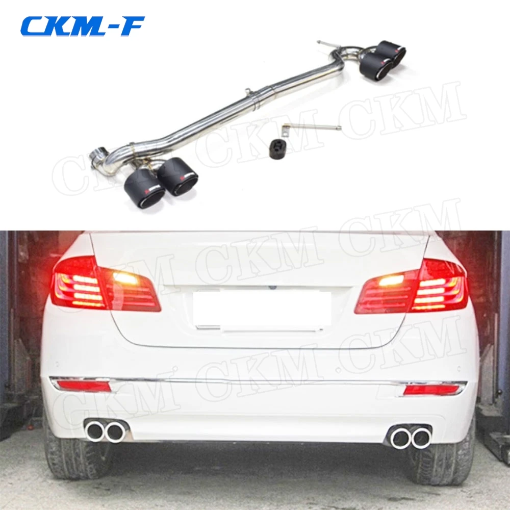 For BMW 5 Series F10 F18 Changed To M5 Bumper Four Out Exhaust Tail Throat And for BMW 520 523 525 528 530 M Style