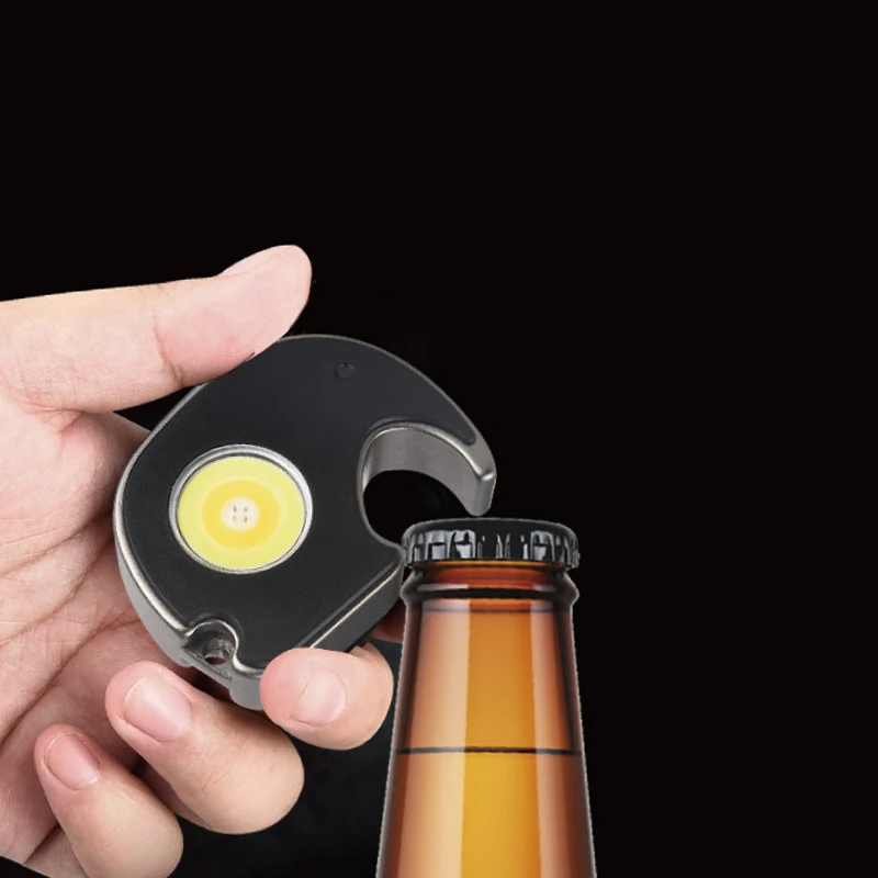 Outdoor Portable EDC Mini LED Keychain Strong Light Multifunctional Flashlight