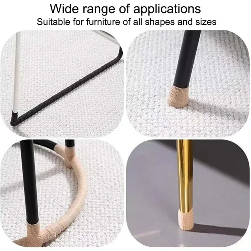 Self Adhesive Table Leg Protection Felt Foot Cover Floor Protective Cover Silent Anti Slip Furniture Pad Multifunctional Tape - view 4