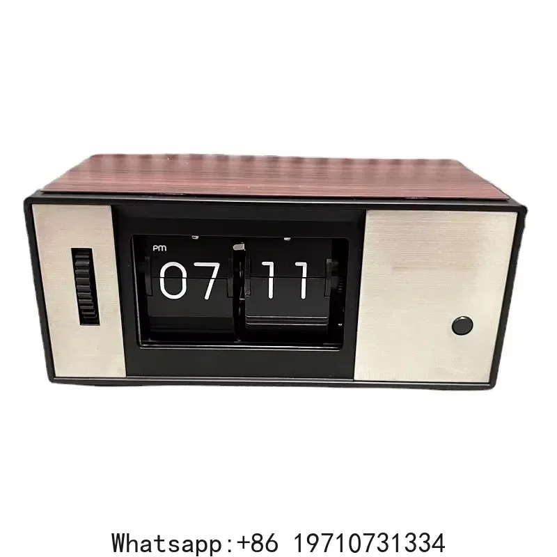 for Flip Page Digital Clock LED Luminous Night Light Modern Home Decor Desktop Gadget Futuristic Design Alarm Timepiece