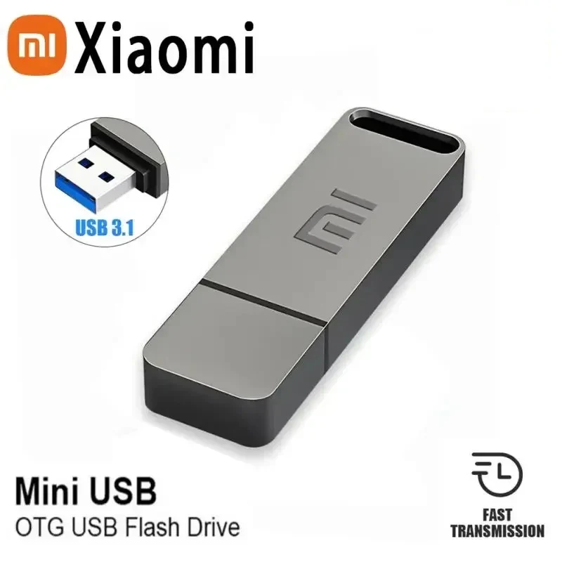 Xiaomi 16TB Flash Drive OTG USB3.1 Pen Drive Key 8TB 4TB Type C High Speed Pendrive Portable Metal Memory Drive Waterproof New