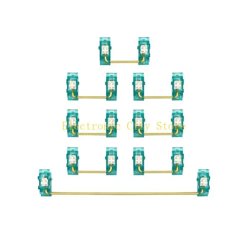 

Transparent Blue Stabilizer Plate Mounted Keyboard Customized Repair Plate Stabilizer 6.25U for Mechanical Keyboard HU8D