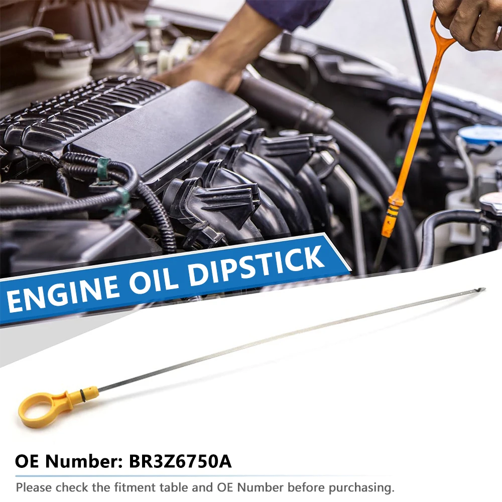 1pcs Engine Oil Fluid Level Dipstick for 5.0L-V8 Engine Compatible with 2011-2014 Ford F150 Oil Dipstick