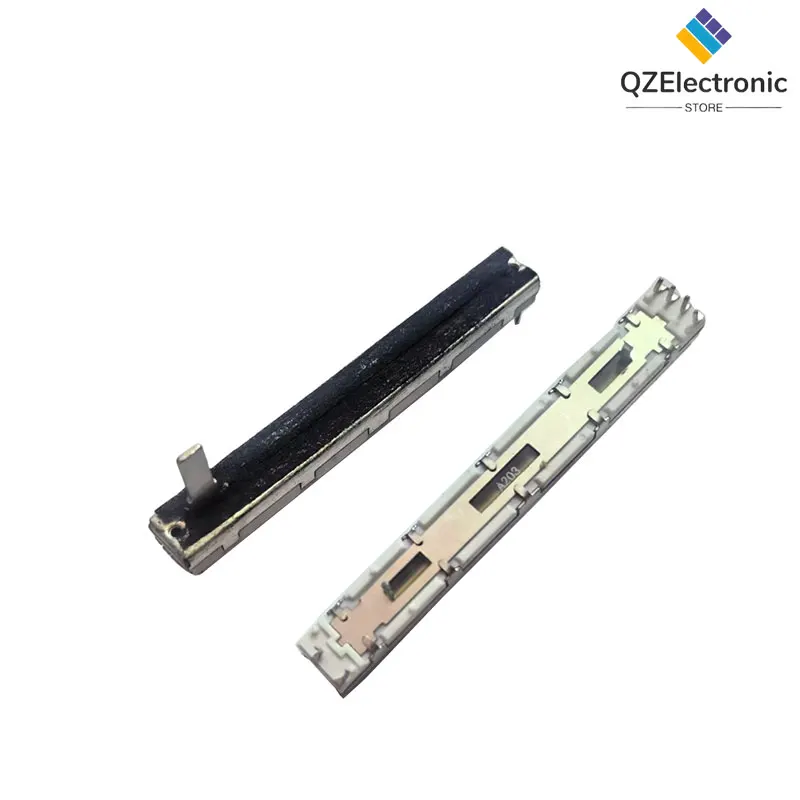 20 peças mg124cx misturador fader potenciômetro duplo a20k a10k comprimento da alça 15mm 6 pés 75mm 20kax2 10kax2
