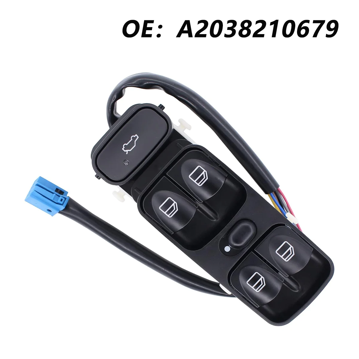 

Переключатель управления стеклоподъемником для MERCEDES C CLASS W203 C180 C200 C220 A2038200110 2038210679 A2038210679 A2098203410