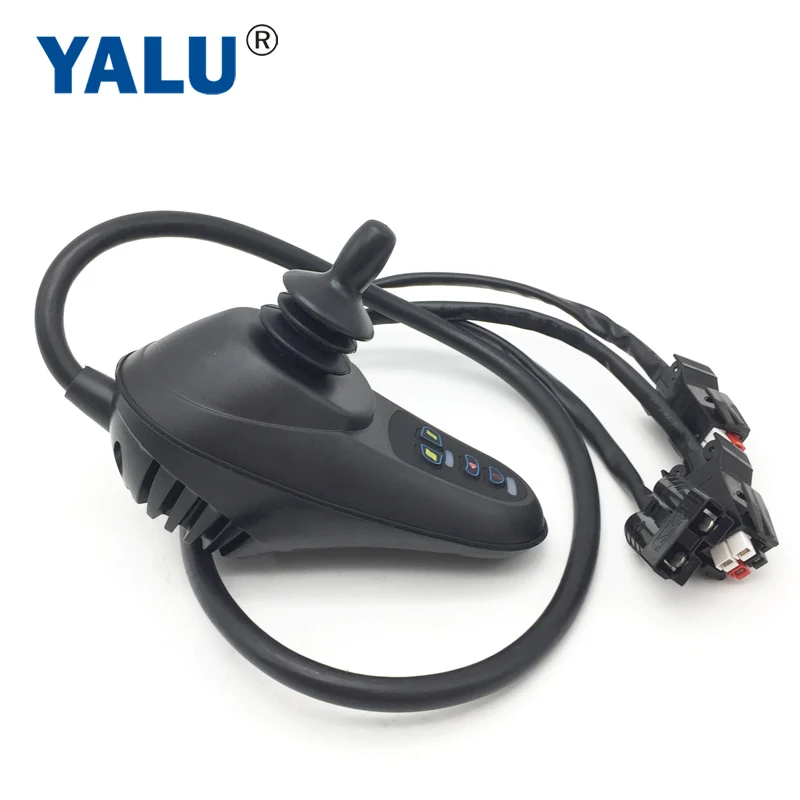 YALU High Quality Waterproof 24V Electric Wheelchair Motor Joystick Controller with USB port and Universal Direction Control