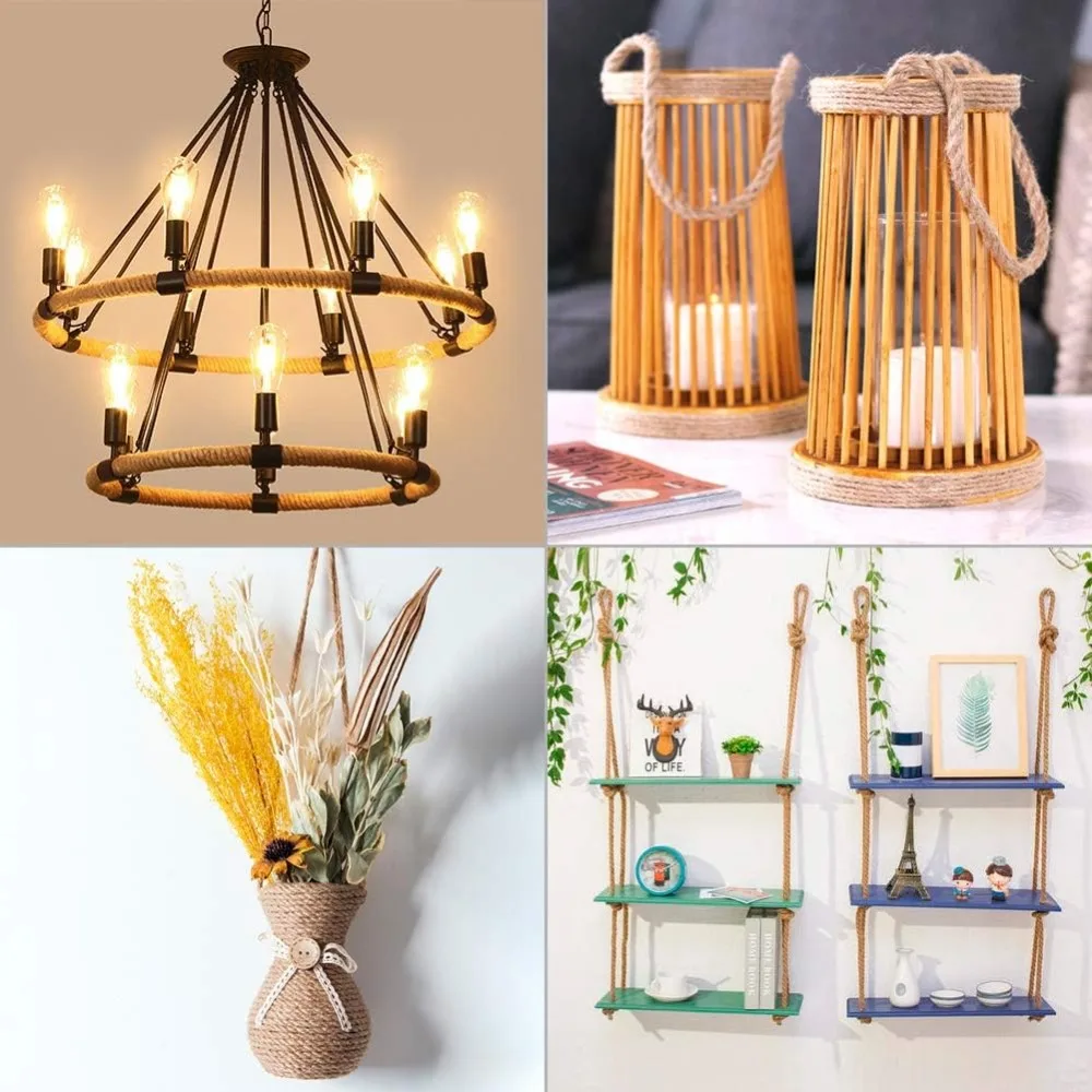 4mm Natural Jute Rope for Crafts, Garden, Climbing Plants & Packing