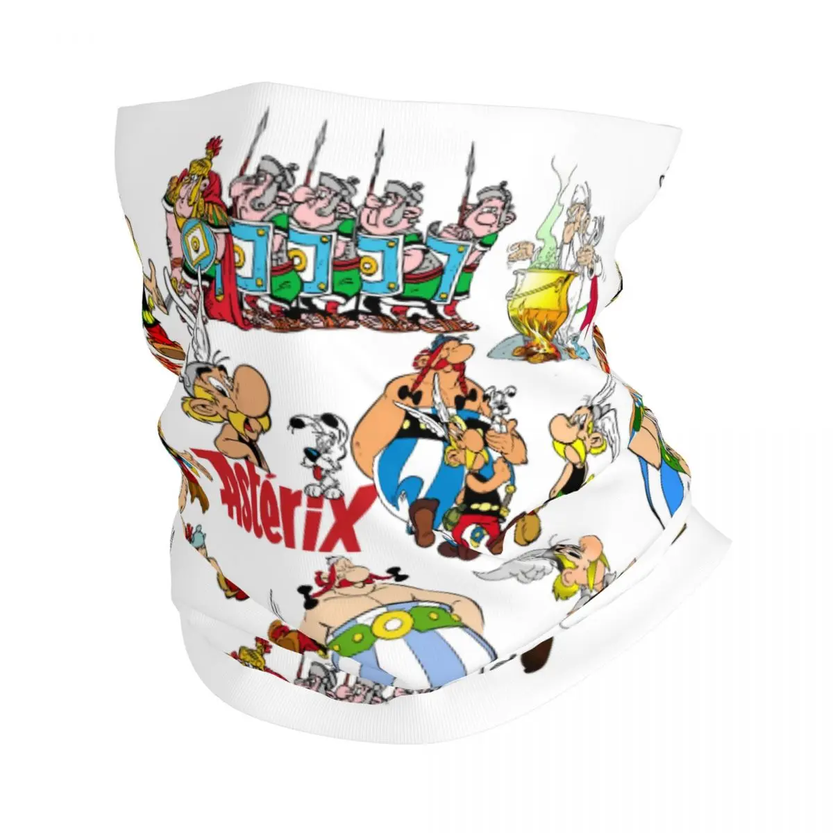 Custom Asterixs And Obelixs Adventure Comic Winter Headband Neck Warmer Women Men Hiking Running Tube Scarf Face Bandana Gaiter