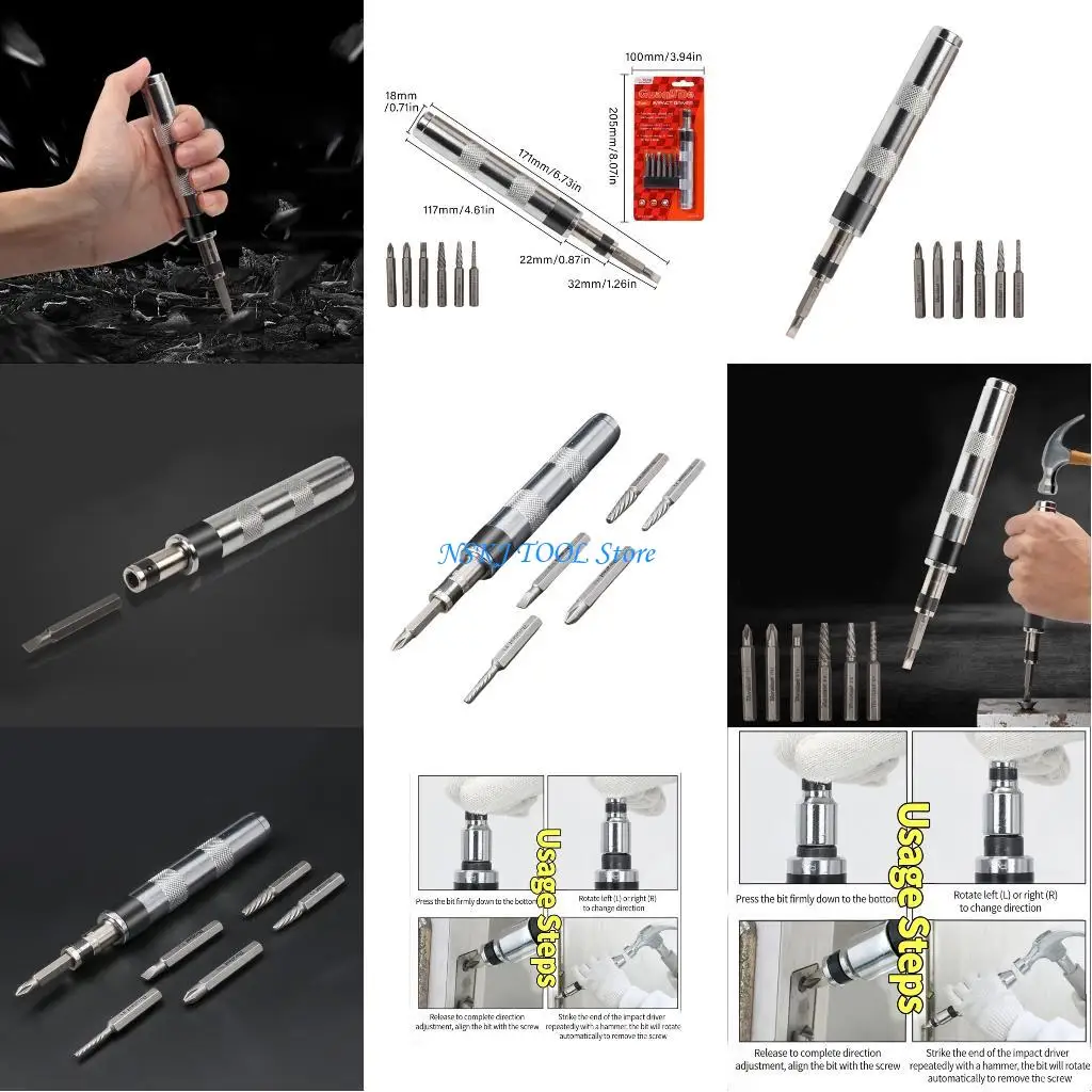 

L8RC Impact Driven Screwdriver Offering Extraction Function for Various Fasteners