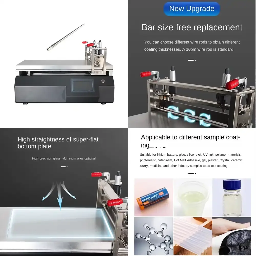 

High Precision Small Automatic Wire Bar Scraper Coating Testing Machine Heating Laboratory Use Mainland China Origin