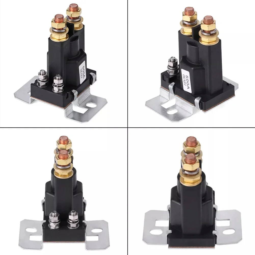 1pcs Dual Battery Start Relay Auto Start Contactor Heavy Current 500A 12V 24VDC Car Power Switch Starting Relay For Camping Car