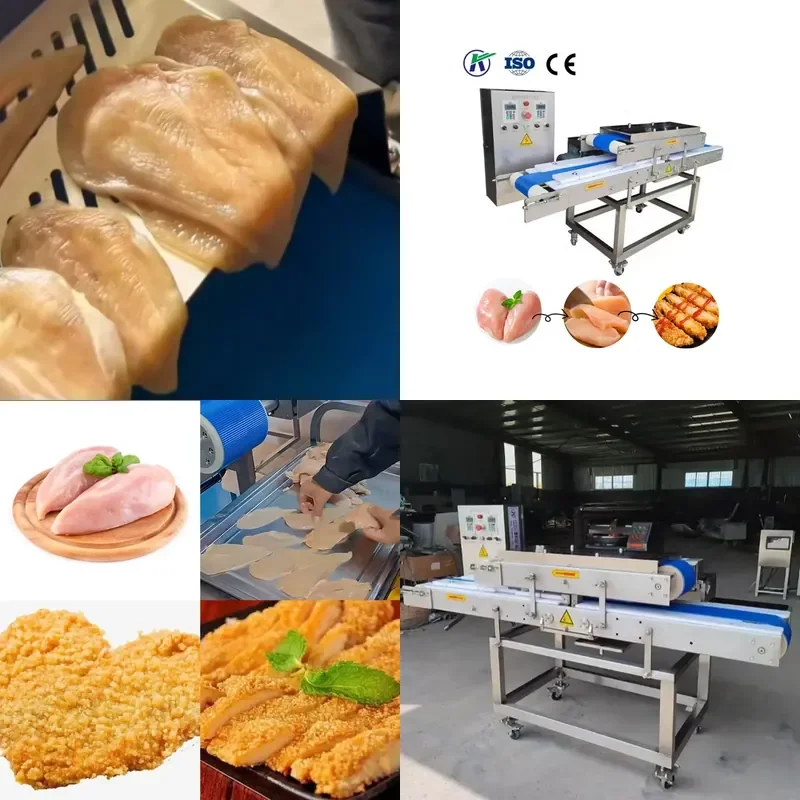 [2026] 2024 Fully Automatic Electric Meat Slicer Multi-Function Fresh Meat Pork Chicken Slicing Machine Strip Opening Dicing