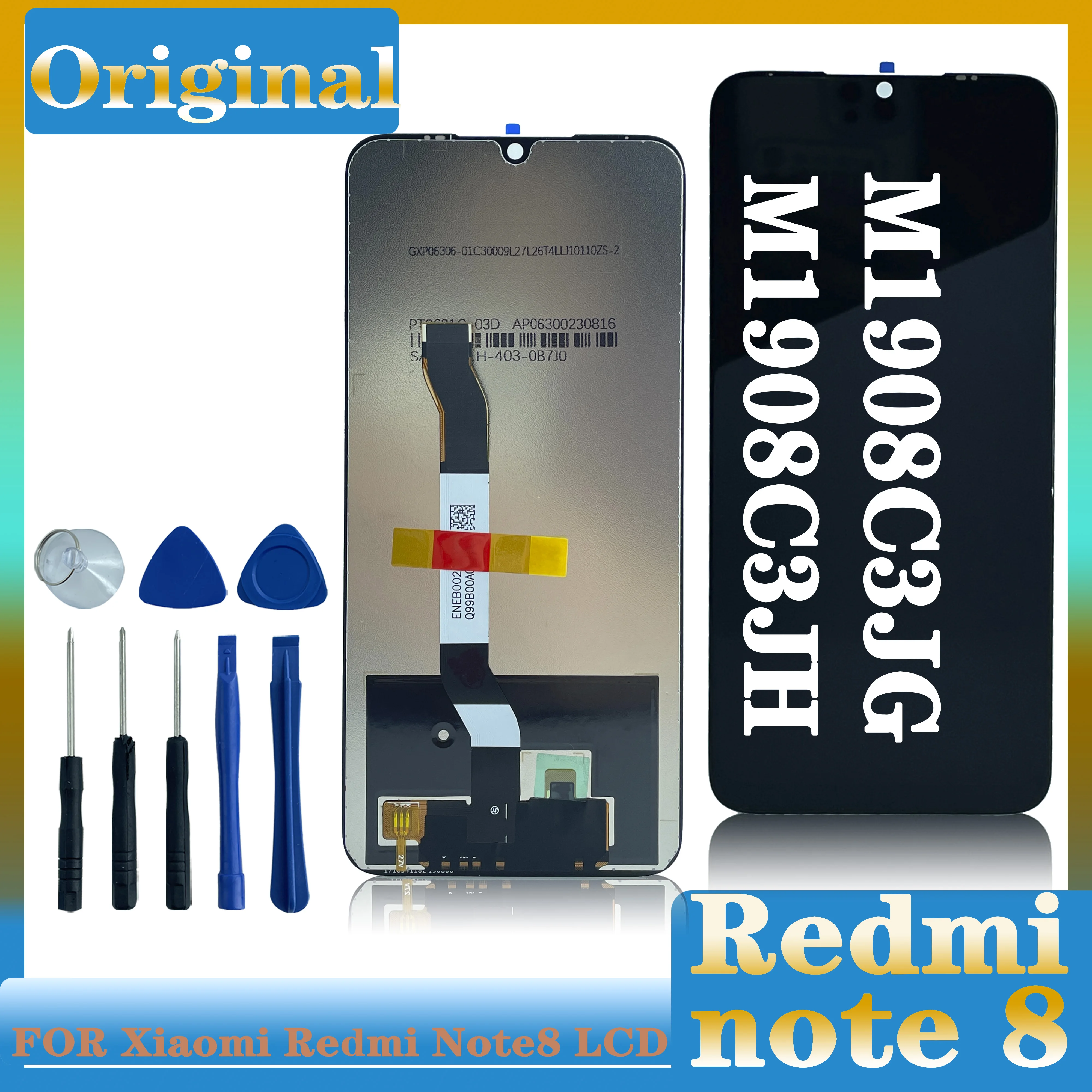 

Original For Xiaomi Redmi Note 8 LCD Display Touch Screen Replacement For Redmi Note8 Display M1908C3JH M1908C3JG LCD 6.3"