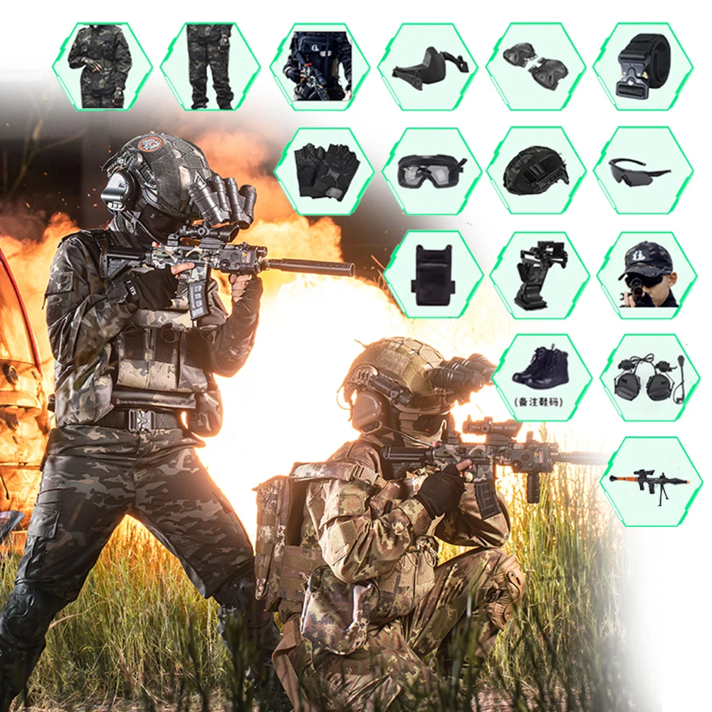 

Тактический детский камуфляжный костюм, детский комплект военной тренировочной одежды для мальчиков и девочек, боевой костюм спецназа для CS, игры для косплея