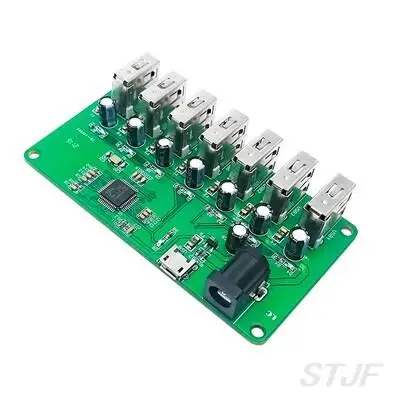 USB HUB Splitter 1 to 7 Port USB Hub Seven Port USB Splitter Module with Power Supply USB 2.0 Expansion