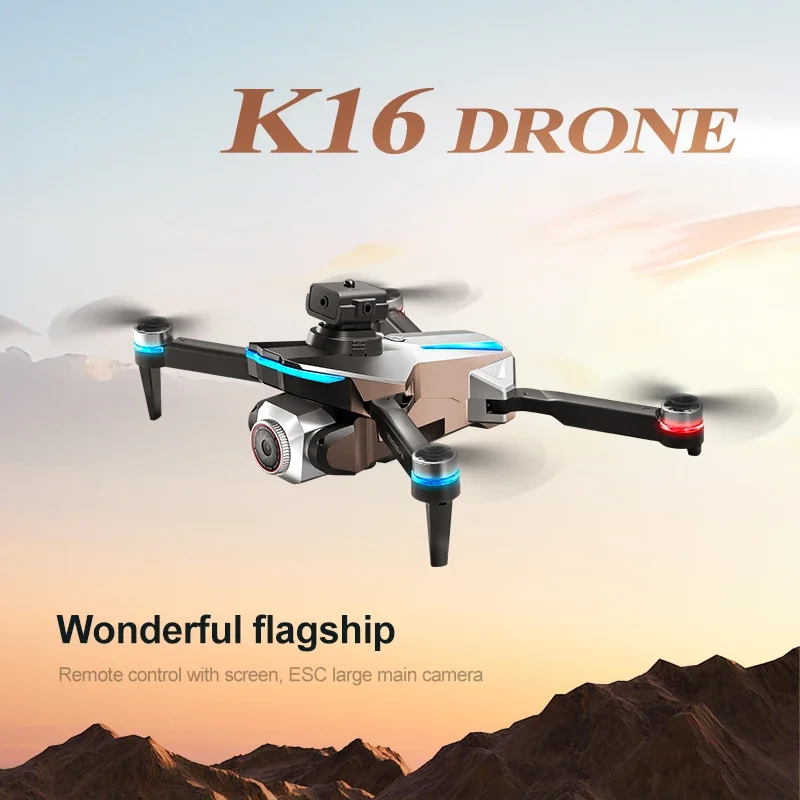 New K16 Max Screen Controlled Version 4K HD Camera Brushless Drone Motor Obstacle Avoidance Foldable Quadcopter Dron RC Toy